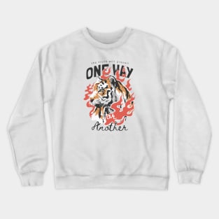 tiger and fire Crewneck Sweatshirt